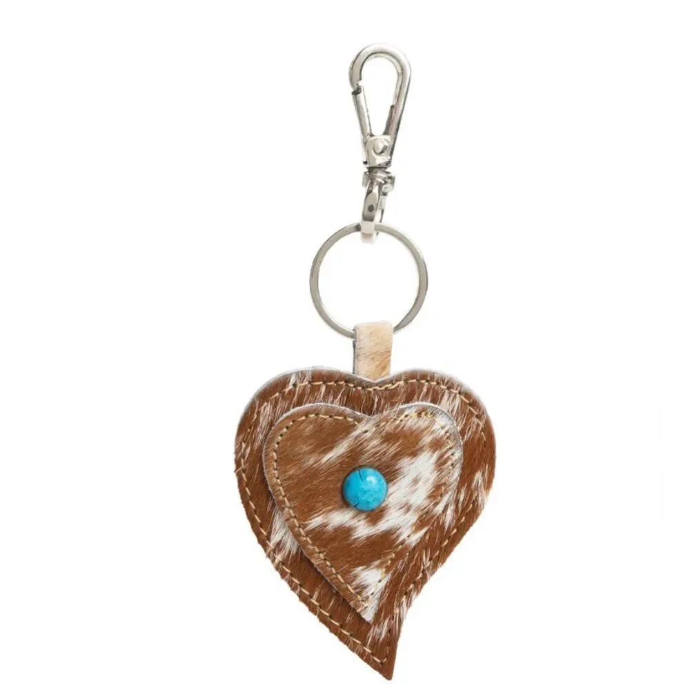 - Myra Bag Hearts Love Key Fob/Caramel
